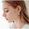 imageAustrian Crystal Drop Dangle Earrings  Plated 18KRose Gold Zircon Gemstone Birthstone Hanging Dangly Stud Earrings Jewelry Gift for Wife Mom Daughter GirlfriendWhiteGold