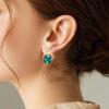 imageAustrian Crystal Drop Dangle Earrings  Plated 18KRose Gold Zircon Gemstone Birthstone Hanging Dangly Stud Earrings Jewelry Gift for Wife Mom Daughter GirlfriendZircon BlueGold