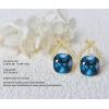 imageAustrian Crystal Drop Dangle Earrings  Plated 18KRose Gold Zircon Gemstone Birthstone Hanging Dangly Stud Earrings Jewelry Gift for Wife Mom Daughter GirlfriendSapphire BlueGold