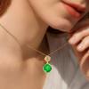 imageAustrian Crystal Square Drop Dangle Leverback Earrings  Plated 18KRose Gold Zircon Gemstone Birthstone Hoop Hanging Dangly Earrings Jewelry Gift for Wife Mom Daughter GirlfriendLight GreenGold