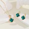 imageAustrian Crystal Square Drop Dangle Leverback Earrings  Plated 18KRose Gold Zircon Gemstone Birthstone Hoop Hanging Dangly Earrings Jewelry Gift for Wife Mom Daughter GirlfriendZircon BlueGold