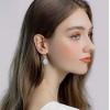 imageCrystal Gemstone Drop Dangle Leverback Earrings Plated 18k Gold Teardrop Oval Pear Zircon Diamond Birthstone Jewelry Set Gift for Wife Mom Daughter GirlfriendDiamond White