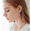 imageCrystal Zircon Drop Dangle Leverback Earrings Plated 18k Gold Teardrop Oval Pear Gemstone Birthstone Jewelry Set Gift for Wife Mom Daughter Girlfriend HerPink