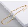 imageTrendy Separate Layered Choker Pendant Necklace  18k Gold Plated Snake Herringbone Flat Stackable Chain Rectangle Gemstone Crystal Zircon Necklace  Preppy Dainty Jewelry Set GiftSapphire Blue